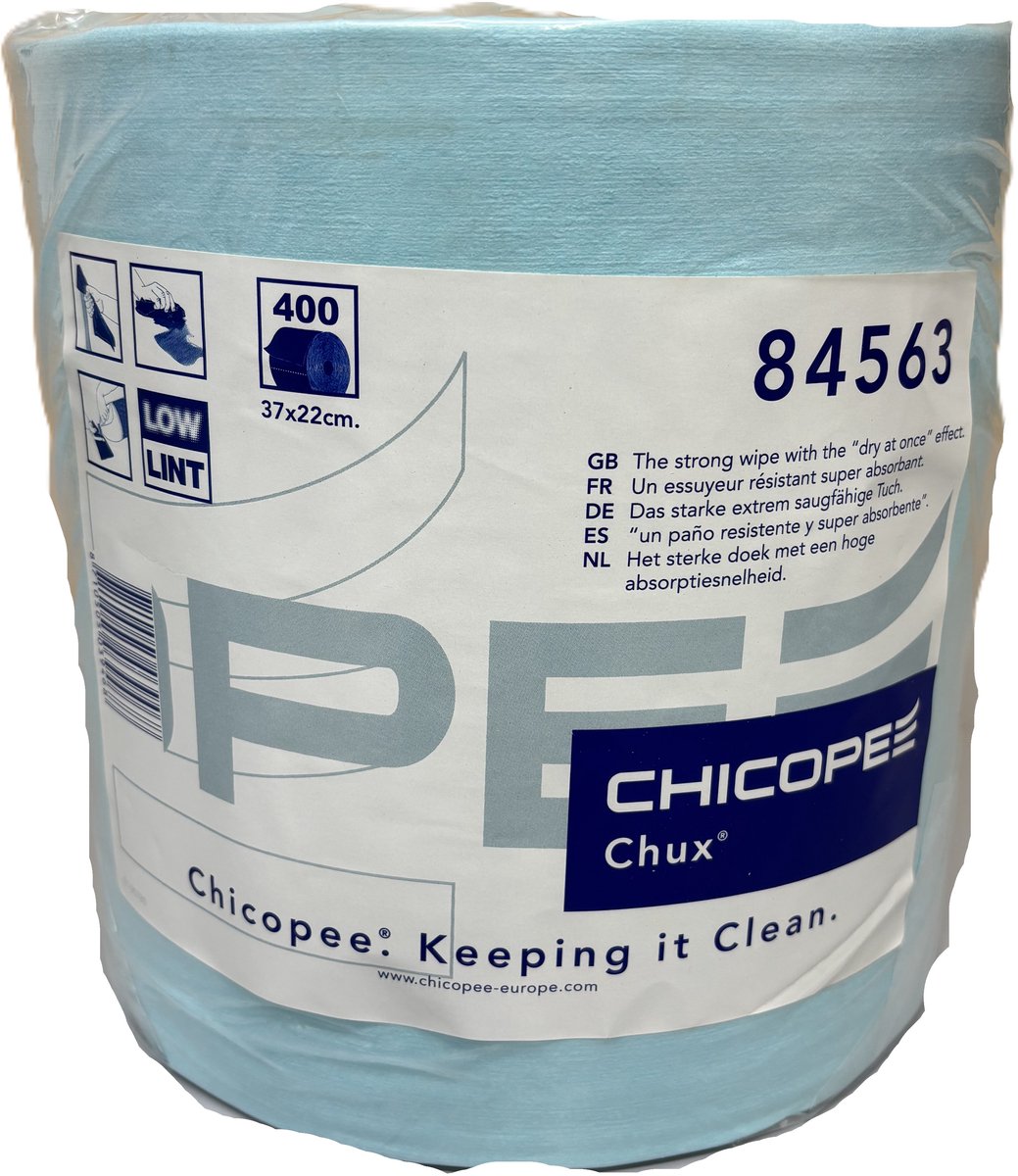 chicopee chux cleaning wipes poetsdoek poetsrol schoonmaakdoek 37 x 22 cm
