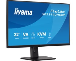 iiyama ProLite XB3294UHSCP-B1 - 32 inch - 4K - VA - USB-Hub (4x) - Verstelbaar - USB-C - KVM-switch