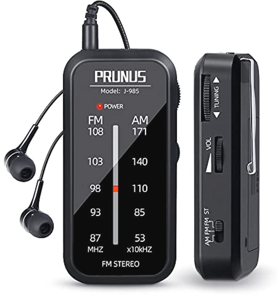 Draagbare Mini Radio AM/FM Ontvanger voor Wandelingen en Joggen