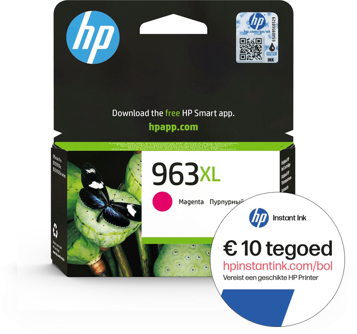 HP 963XL Inktcartridge Magenta + Instant Ink tegoed