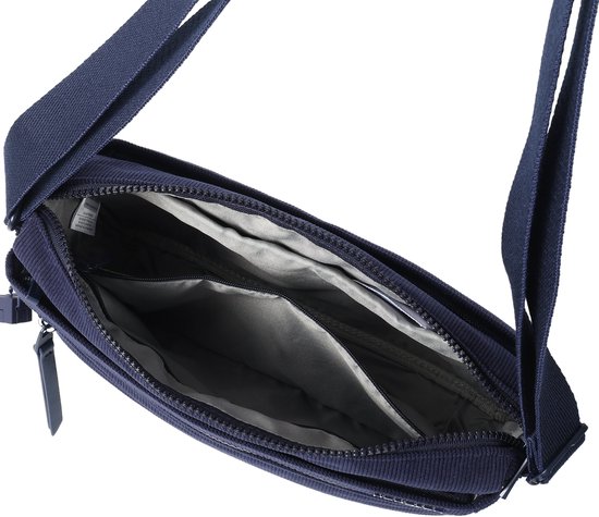 Hedgren Eye Medium Sac bandoulière femme avec protection RFID – Taille moyenne – Velours Peacoat Blue