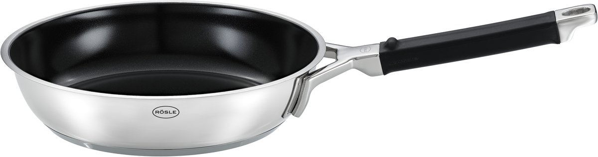 Rösle Keuken - Silence Pro Koekenpan Ø 28 cm ProCeraPlus - Roestvast Staal - Zilver