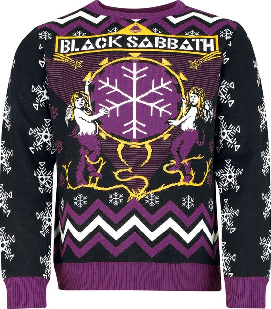 Pull de Noël Black Sabbath pour homme - Multicolore - Taille M