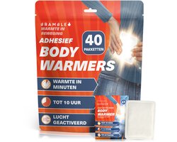 40 Natuurlijke Zelfklevende Body Warmers voor rug, benen, armen, schouders - Geschikt voor Outdoor Activiteiten, Hiking, Golf, Fietsen - Tot 10 uur warmte