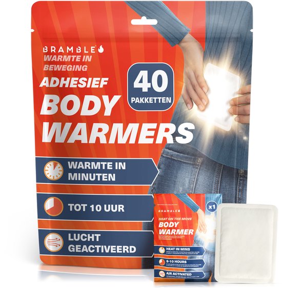 40 chauffe-corps auto-adhésifs naturels pour le dos, les jambes, les bras, les épaules - Convient pour les activités de Plein air , la randonnée, le Golf, le Vélo - Jusqu'à 10 heures de chaleur