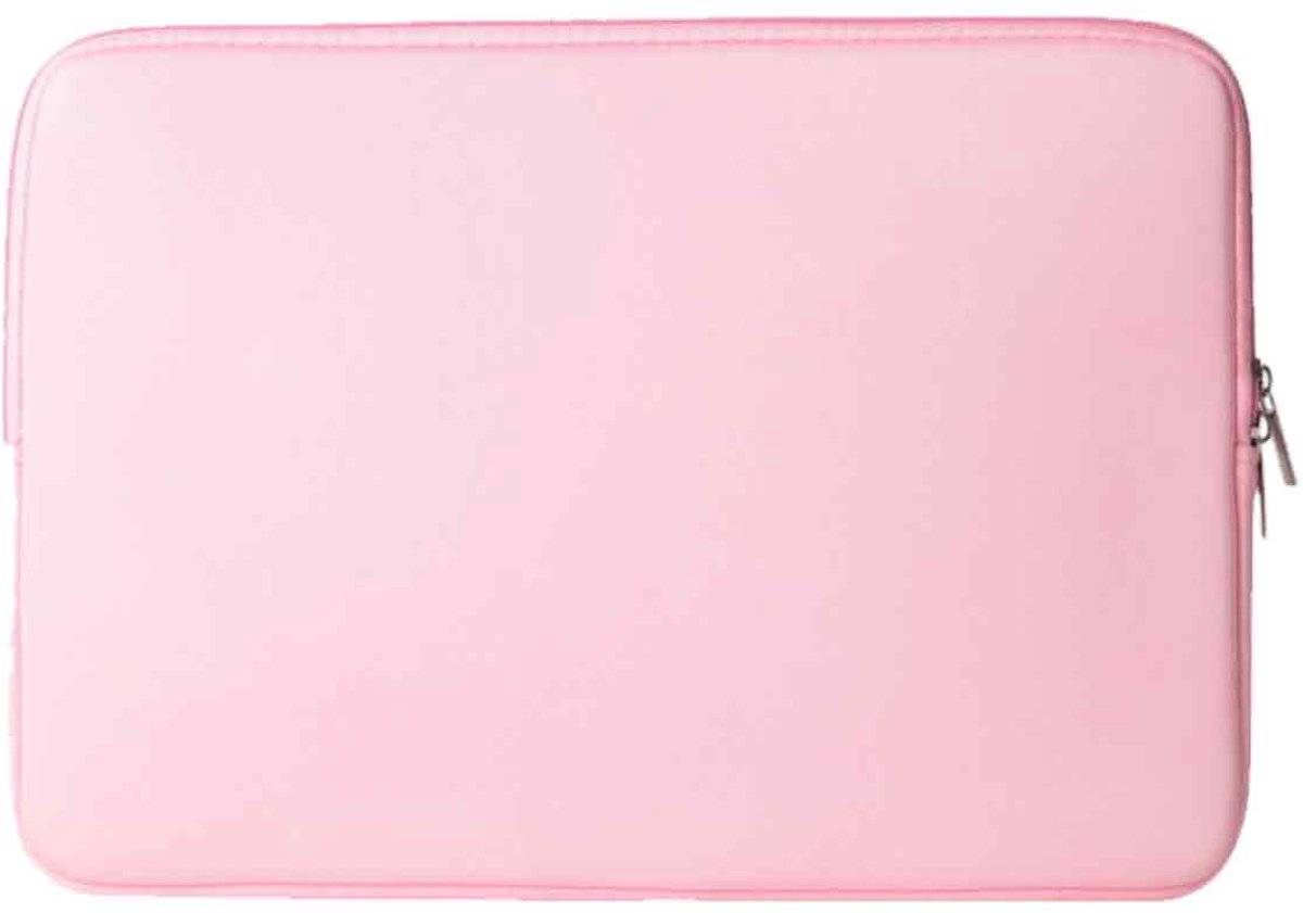 Image of 15-inch laptophoes - Zachte beschermhoes - Ritssluiting - Roze