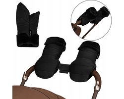 Lionelo Oli - Kinderwagen & Fiets Handmoffen - Warme water- & winddichte handschoenen - Universele maat - Magnetische bevestiging - Zachte Shu-voering - Winter Handwarmers Buggy, Wandelwagen, Scooter - Hand Warmers - Fietsmoffen - Fietshandschoenen