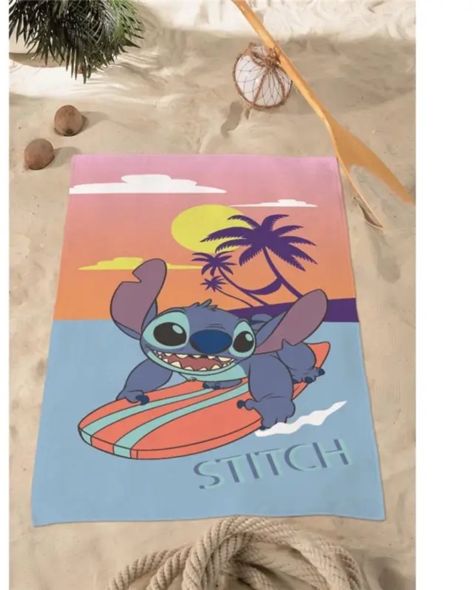 Stitch strandlaken surfing 70 x 140 cm polyester
