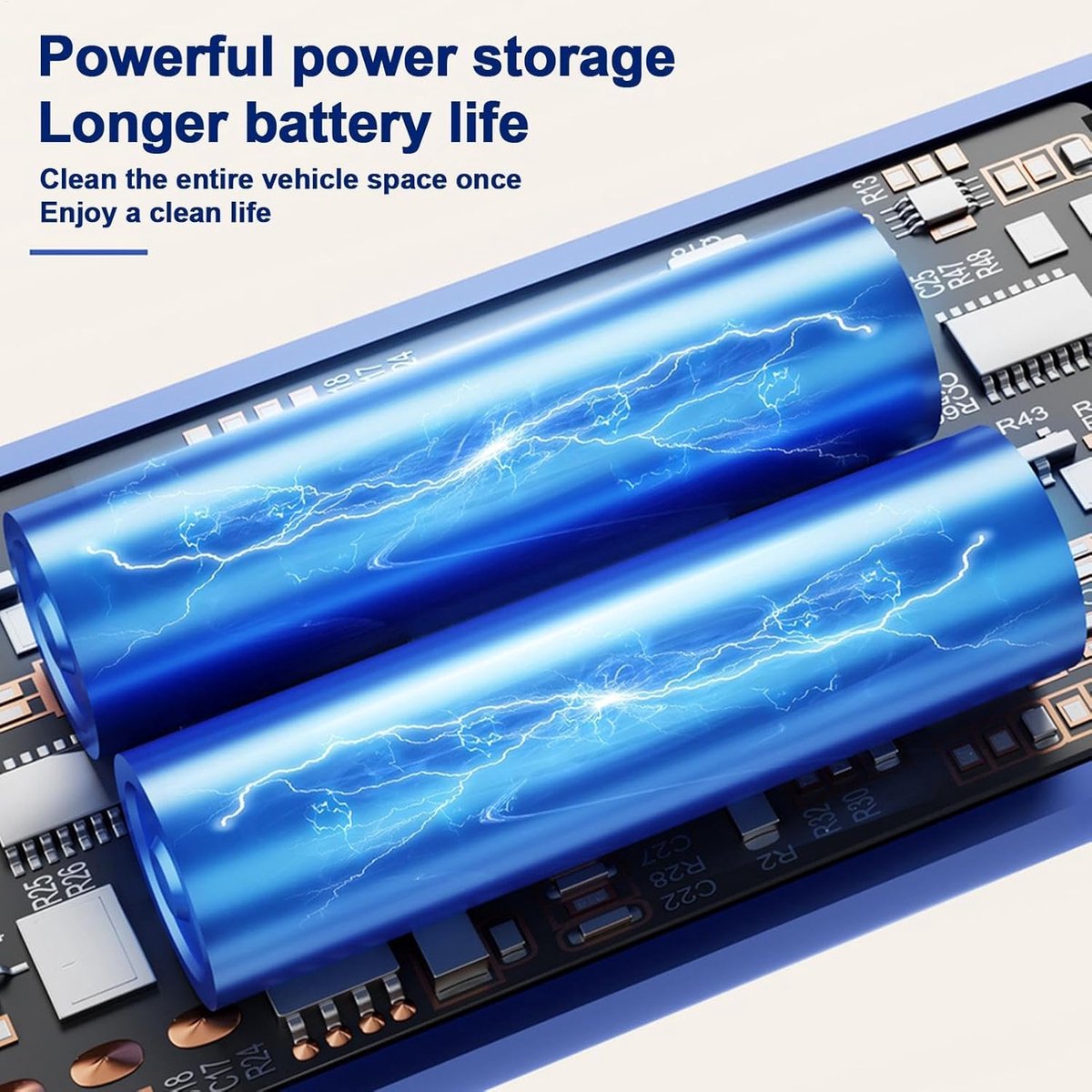 Handheld Snoerloze Autostofzuiger 120W met - afbeelding 2
