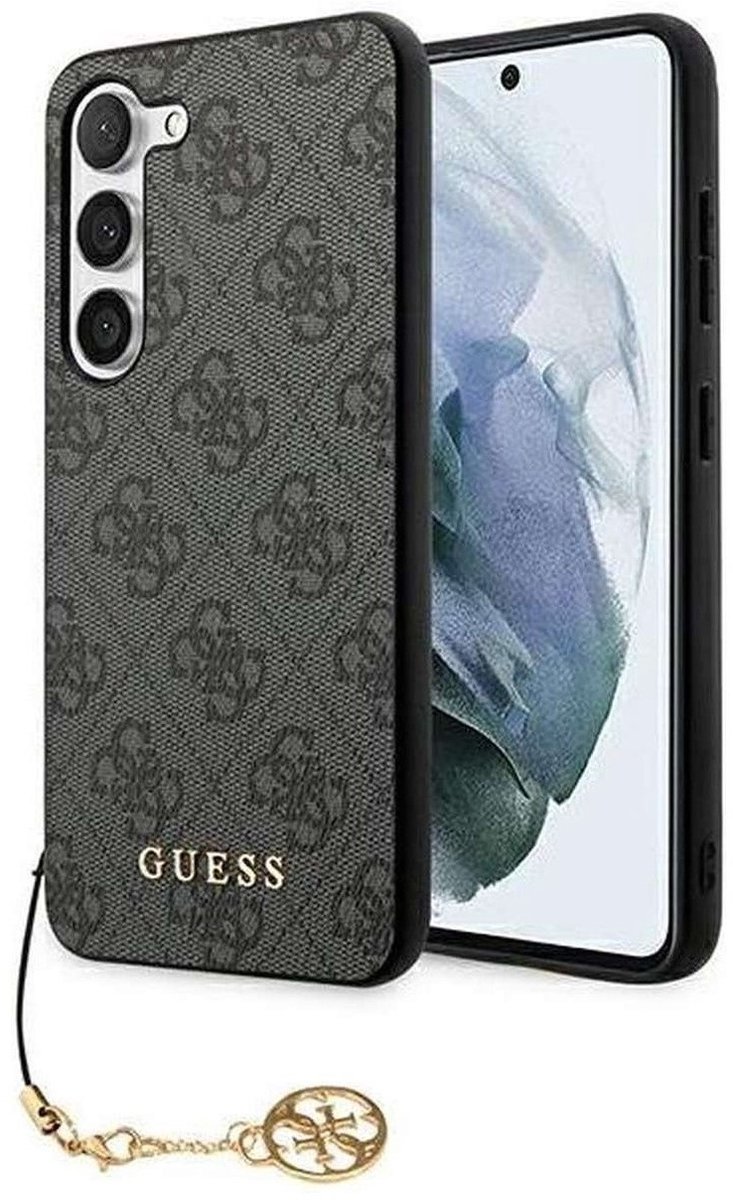Guess Charm geschikt voor Samsung Galaxy S24 Plus hoesje - Grijs
