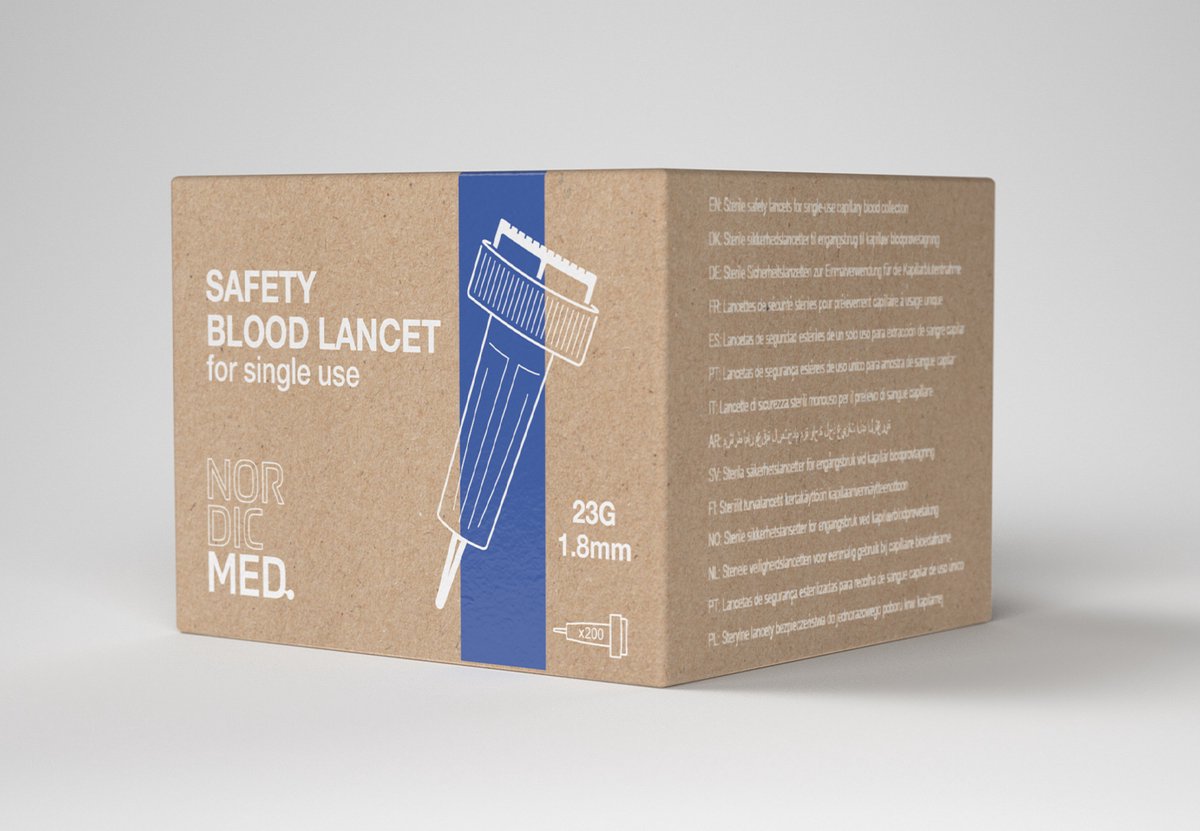 NordicMed Veiligheidslancet 23G x 1,8 mm – comfortabel & betrouwbaar