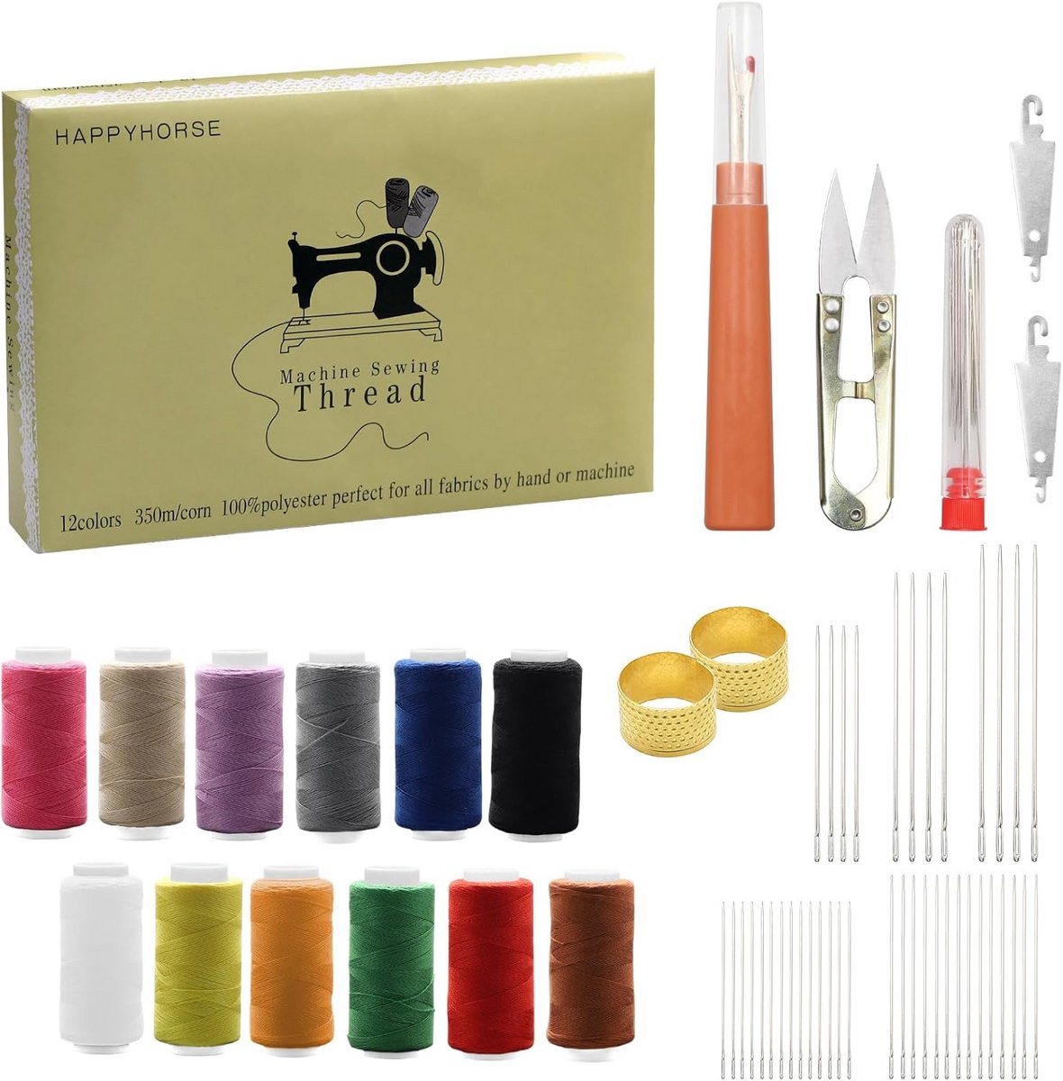 57-delige Naaigerei Set voor Volwassenen - Complete Draagbare Reparatie Kit