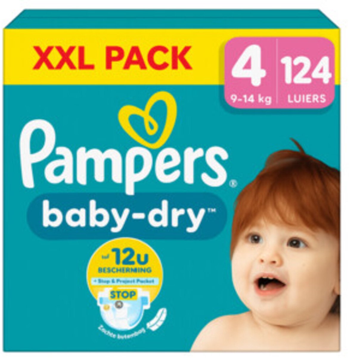 Pampers Baby Dry luiers maat 4 | 124 stuks