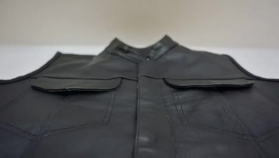 Urban 5884® - Luka - Veste de moto pour homme - Protection amovible - Zwart - Cuir de vache - Taille M