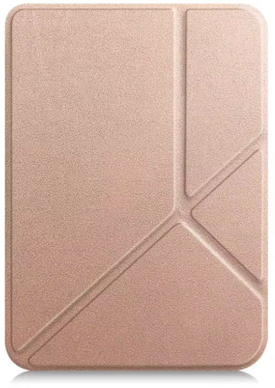 Jumada's Hoes Geschikt voor Kobo Clara BW Hoesje Bookcase Cover Hoes Trifold - Hoesje Geschikt voor Kobo Clara BW Hoes Cover Case - Rosé Goud van jumadas — afbeelding 2