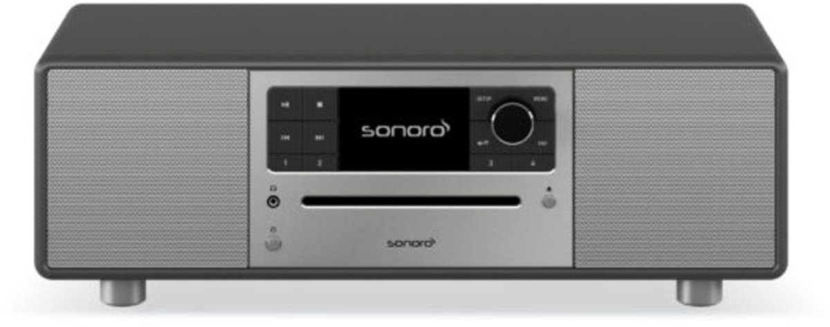 SONORO Prestige 2025 All-in-One-Muzieksysteem - Grafiet/Zilver