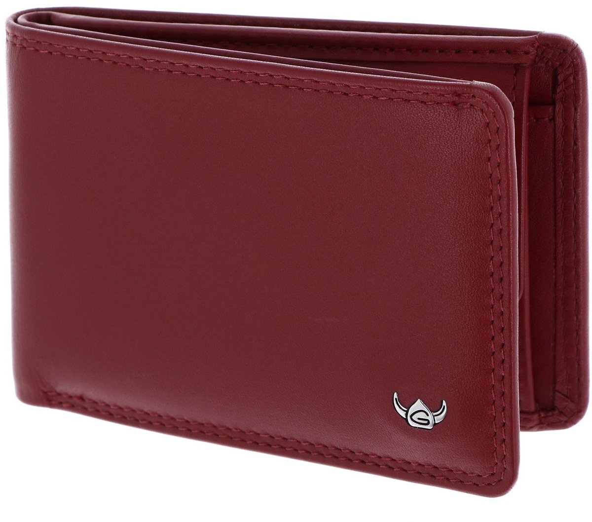Golden Head Leren portemonnee Polo RFID Protect Minischeintasche 1193 Rot donkerrood