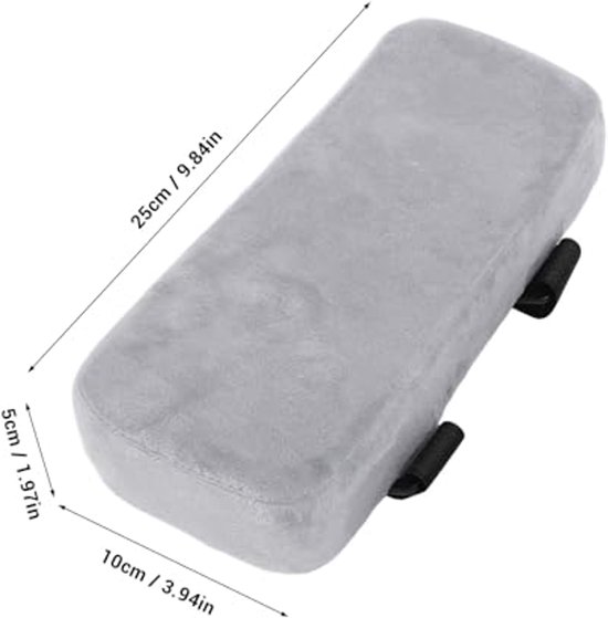 1 Paar Ergonomische Memory Foam Bureaustoel Armsteun Pads Comfy Gaming Arm Rest Covers Pads, Zwart voor Ellebogen en Onderarmen Drukontlasting Zachte & Comfortabele Cover Elleboog Onderarm — afbeelding 3