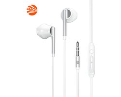 MG - Oortjes - Earphones - 3,5 Jack aansluiting - Hoge Geluid Kwaliteit - Wit HF171