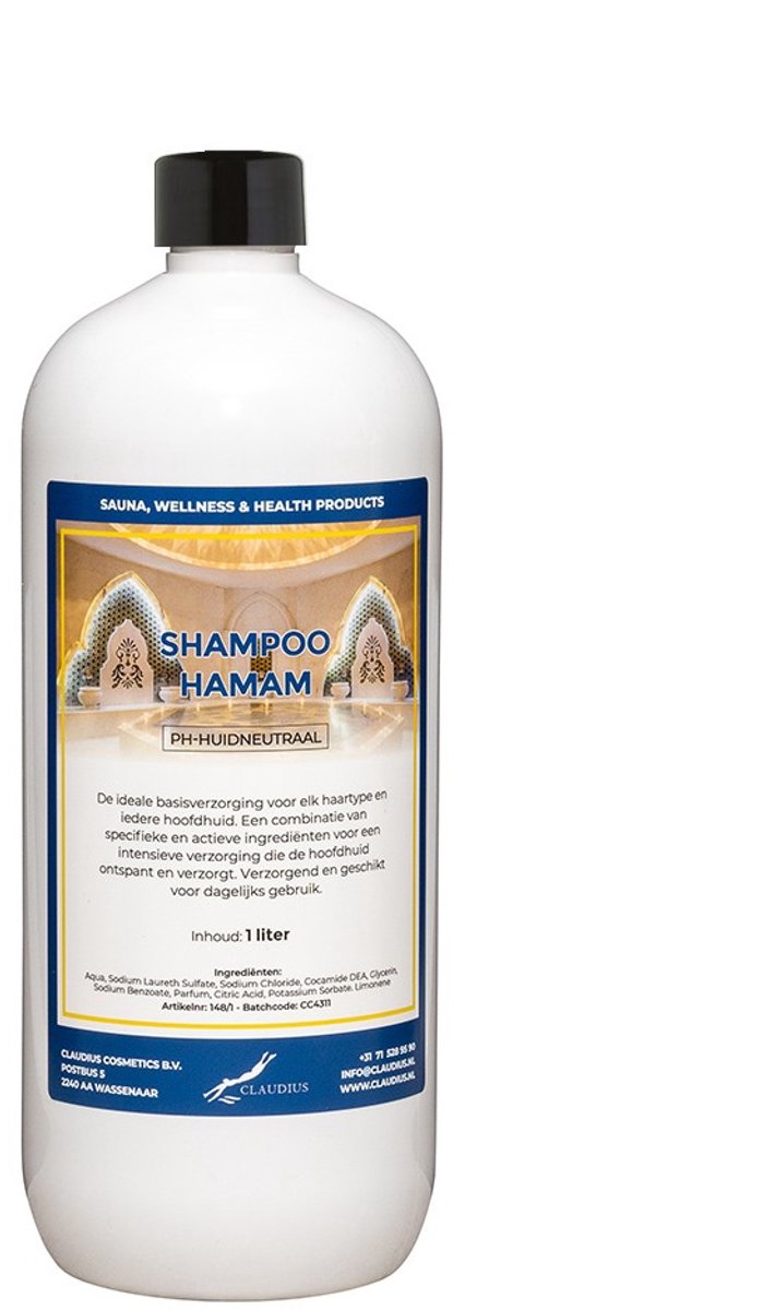 Shampoo Hamam 1 liter met dop - haarverzorging
