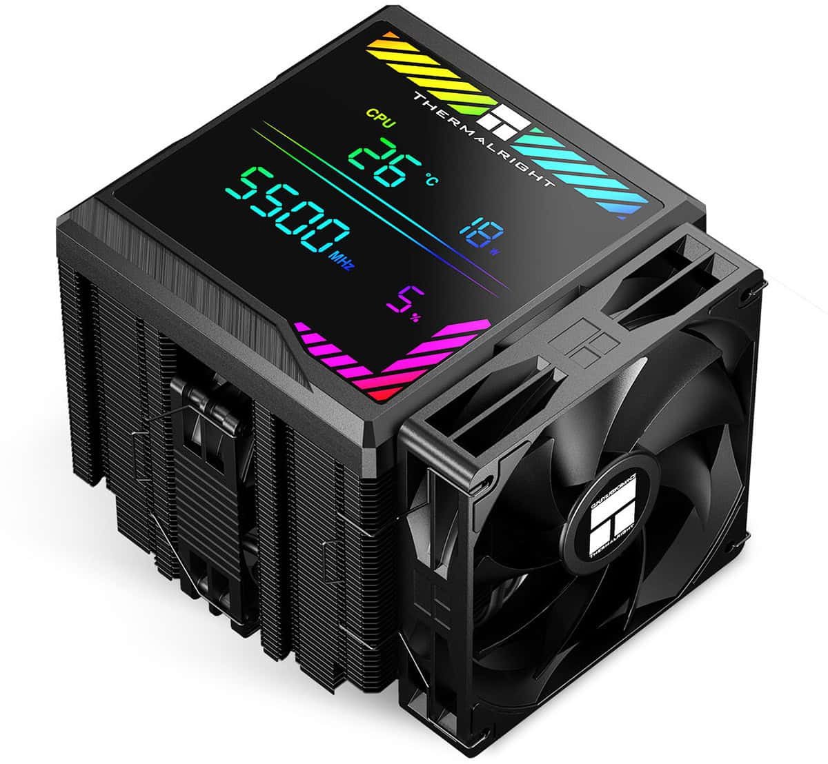 Thermalright Peerless Assassin 140 Digital Black TL-D14CB Intel-AMD compatibele luchtkoeler met 6 x 6mm warmtepijpen