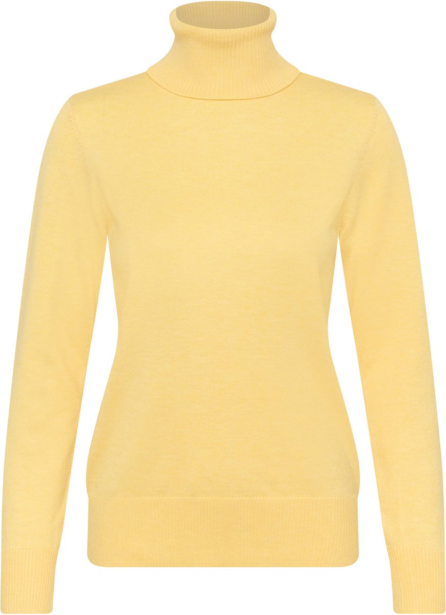Saint Tropez J2046, MilaSZ Rollneck Pullover Dames Trui - Lemon Drop Melange