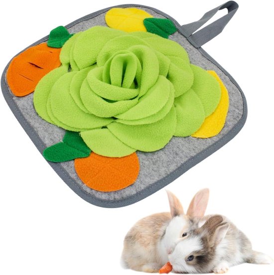Andiker Konijn foerageermat, 11,8 inch anti-slip konijnensnuffelmat met