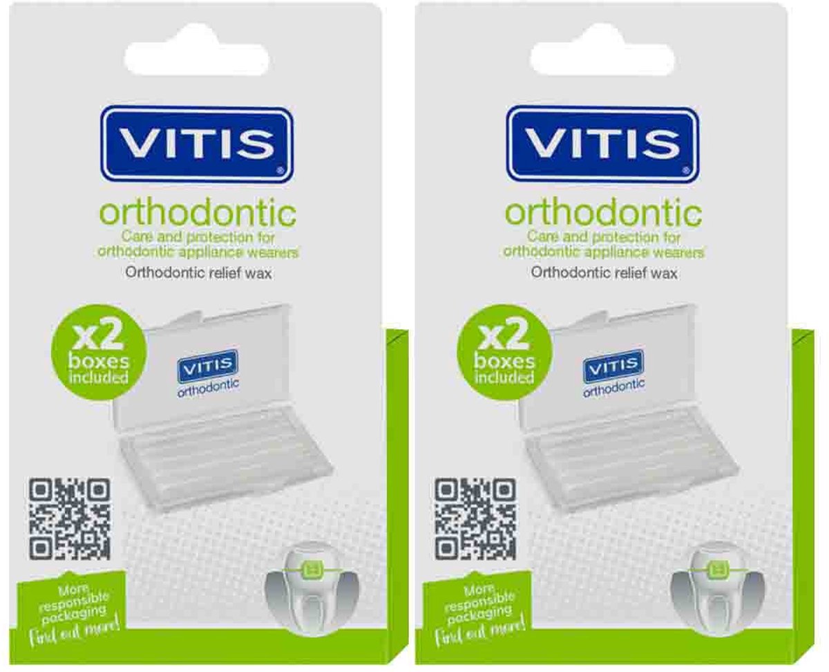 Vitis Wax Orthodontic - 2 x 2 stuks - Voordeelverpakking