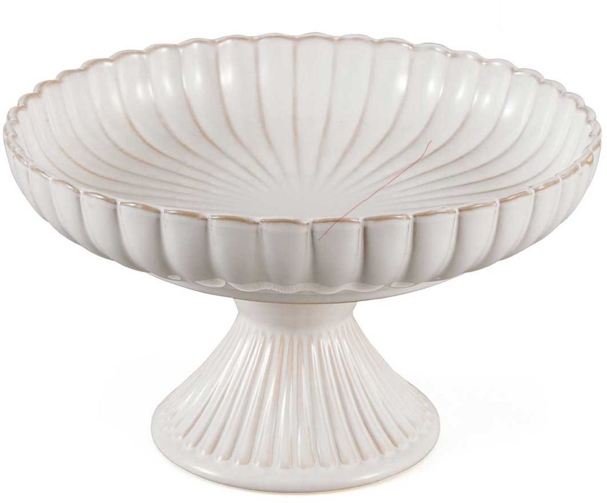 Bloomy Serveerschaal op Voet - 28cm x 16cm - Porselein