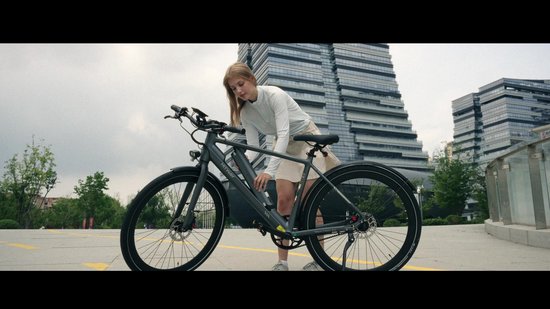 Hitway Elektrische Fiets BK19 Pro - Trendy 28 Inch City Commuter EBike met Afneembare 36V 10.4Ah Lithium Batterij - Mountain E-Bike met 250W Motor - APP Bediening - IP54 Waterdicht