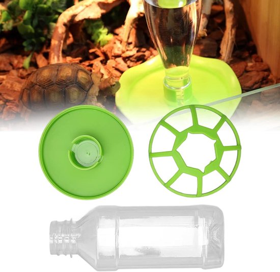 Automatische Reptiel Water Feeder, PP Multifunctionele Gemakkelijk Schoon Te Maken Eendelige Reptiel Waterfles voor Hagedis (Groot
