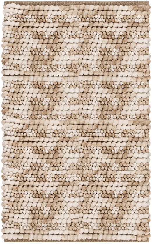 Heckettlane Badmat Brenda - Badkamermat - Bidetmat - Antislip tapijt - 70x120 cm - Beige