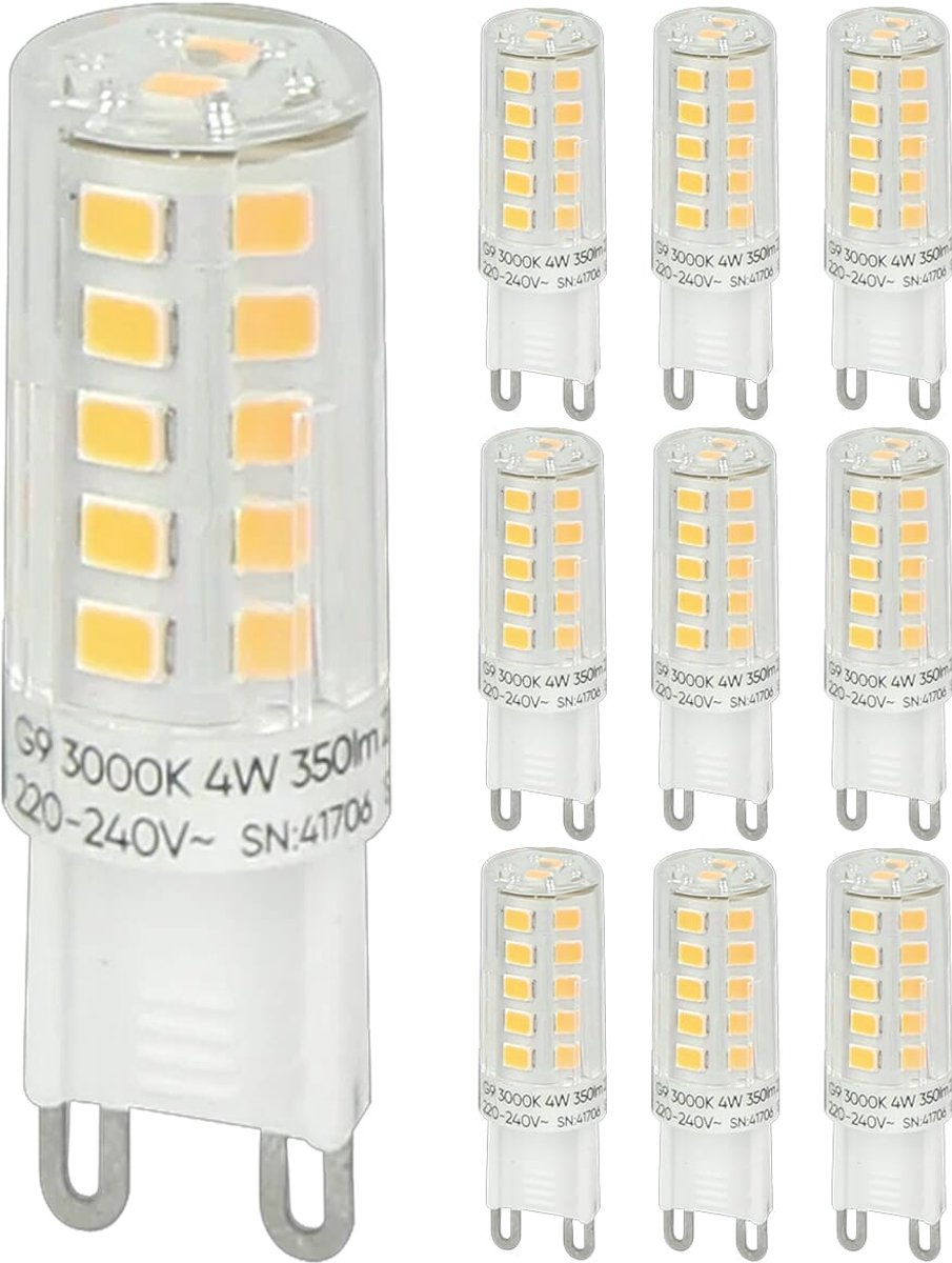 LED line LITE LED Insteeklamp G9 - 4W (vervangt 30W) - 350lm - Ø16mm - 230V - Energiezuinig - 10 stuks