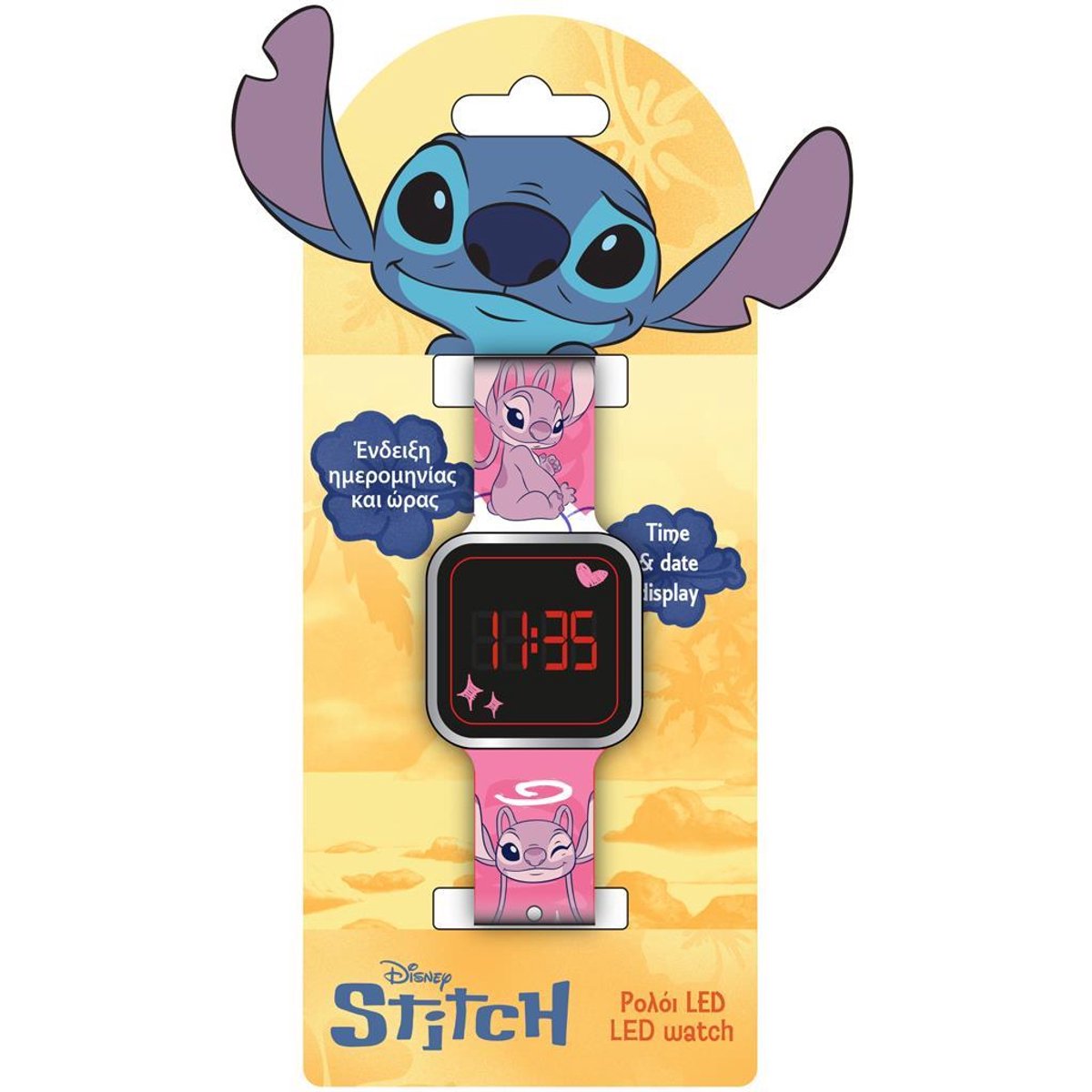 Disney Stitch Angel LED Watch - Kinderhorloge met LED-display - Angel