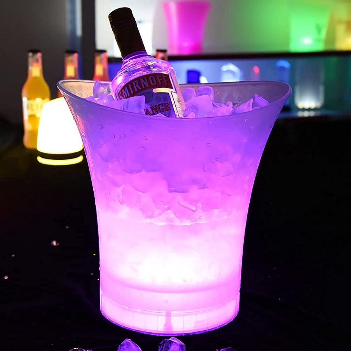 Lichtgevende IJsemmer 5L met Kleurverandering voor Drankkoeling en Feestdecoratie