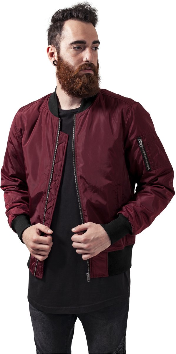 Urban Classics 2Tone Bomber jacket 5XL Rood
