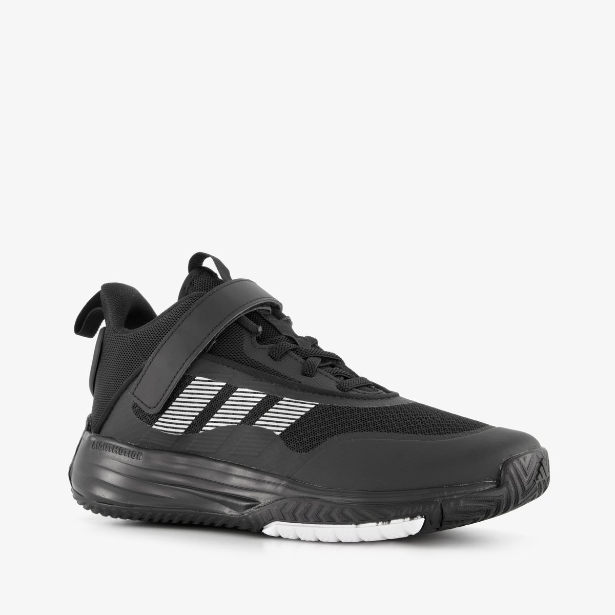 Adidas Ownthegame 3.0 kinder basketbalschoenen 2/3 Uitneembare zool Zwart