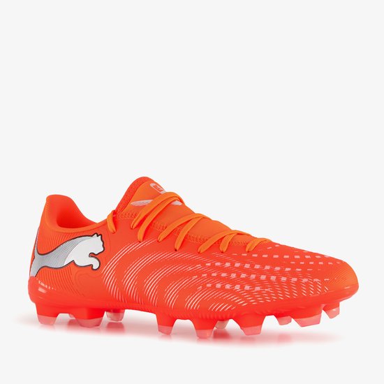 PUMA FUTURE 9 PLAY FG/AG Chaussures de Sport Unisexes - Glowing Red-PUMA White-PUMA Black-PUMA Silver