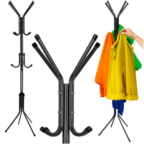 Hook coat stand houten staande kapstok green - 170 cm