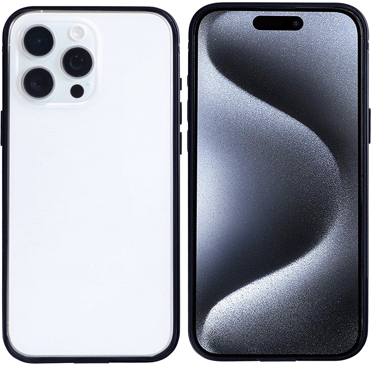 Rixus Crash Guard Case For Apple iPhone 15 Pro Max Black Titanium