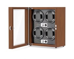 Top 10 Watchwinders 2026: Olvy Time - Watchwinder Hout - 4 Horloges - Horloge Opwinder - Met LED Verlichting - Horlogebox