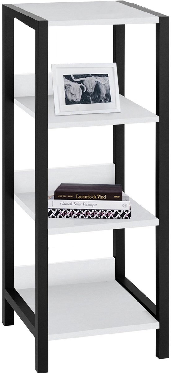 Notio Living Chris-Wandplanken - Wit/Zwart
