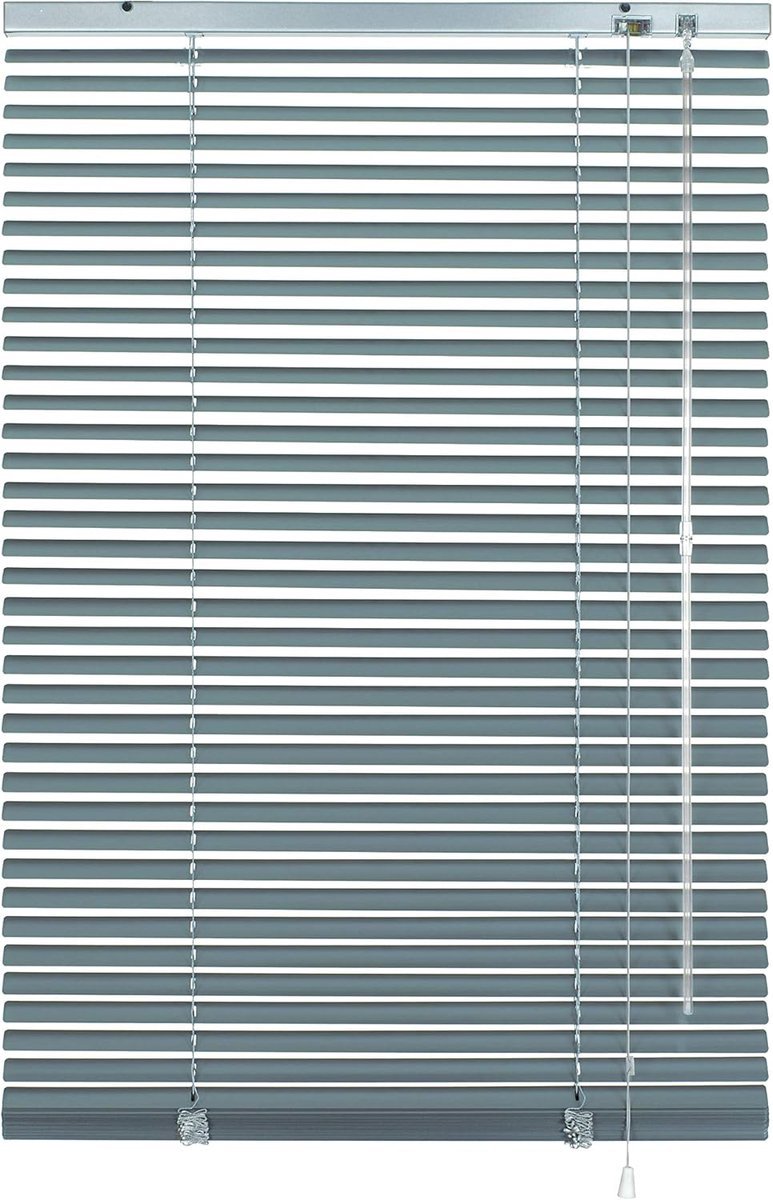 Stunq® Aanpasbaar Aluminium Rolgordijn – Zilver-Blauw, 100 x 130 cm – Flexibele Privacy en Lichtregulatie