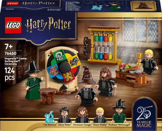 LEGO® Harry Potter™ Kasteel Zweinstein™: Sorteerhoedceremonie - Bouwset voor Kinderen met 4 Minifiguren - Harry Potter Cadeau voor Jongens, Meisjes en Fans Vanaf 7 Jaar - 76460