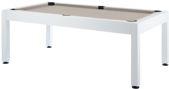 Vente-unique Biljart voor buiten, wit en taupegrijs met hoes - L213,4 x D121,1 x 79,7 cm - STAZIO van Vente-unique — afbeelding 5