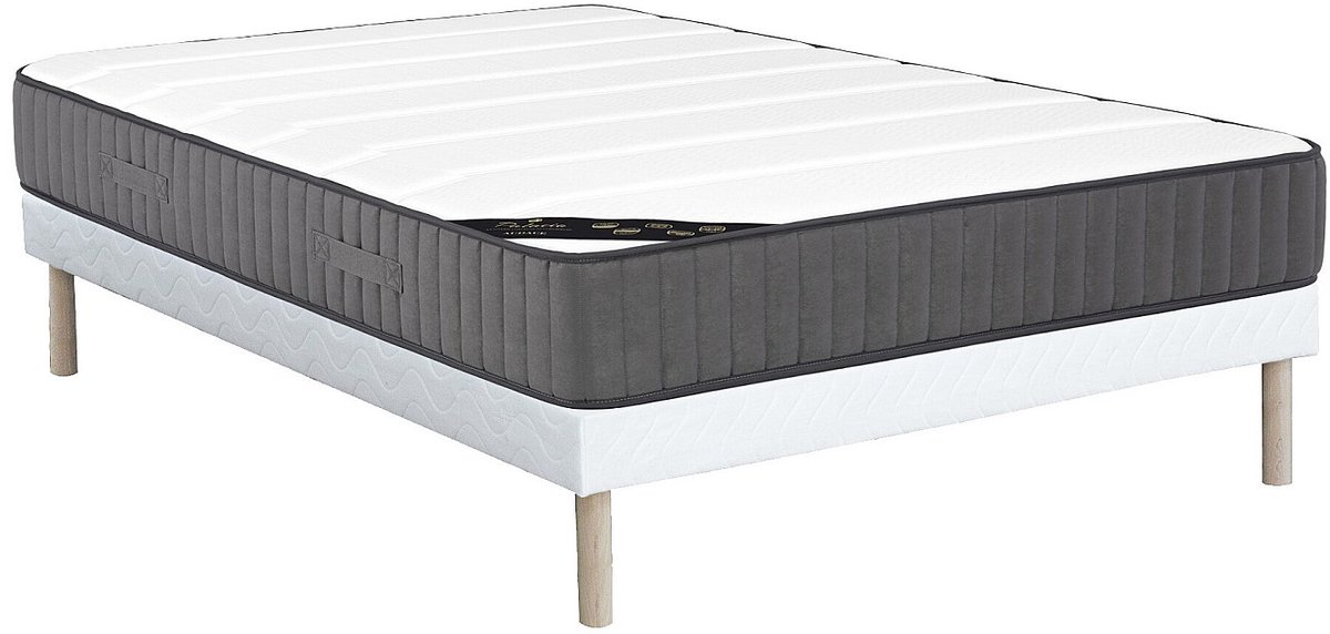Vente-unique Set bedbodem + hybride matras met pocketveren AUDACE van PALACIO - Dikte 26 cm - 140 x 190 cm
