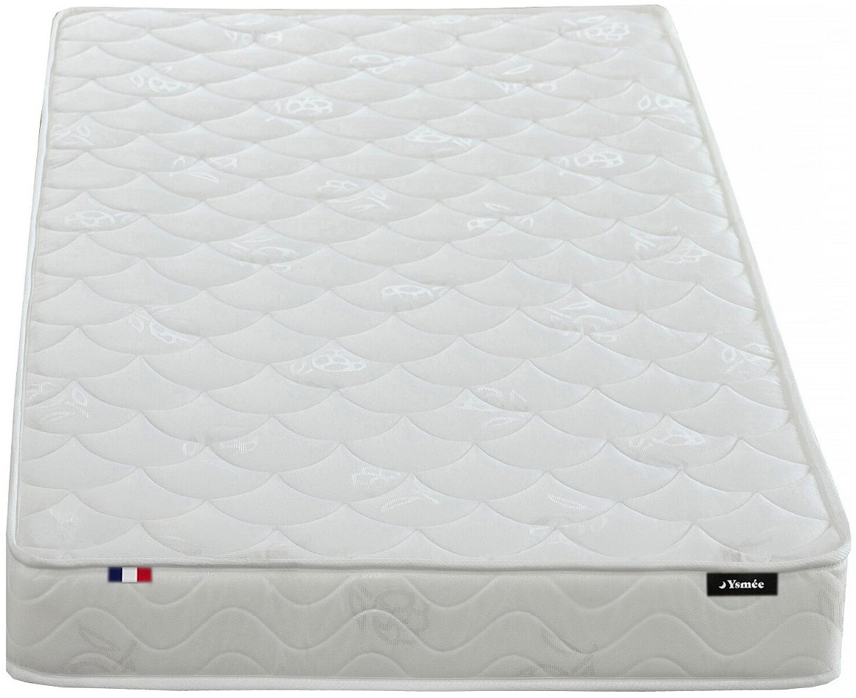 Vente-unique Schuimmatras 90 x 200 cm dikte 15 cm - ZEUS van YSMÉE L 200 cm x H 15 cm x D 90 cm Wit