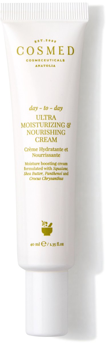 Cosmed Ultra Moisturizing & Nourishing Cream – Dagcrème voor Droge of Gevoelige Huid – Met Shea Butter & Panthenol – Dagelijkse Gezichtsverzorging