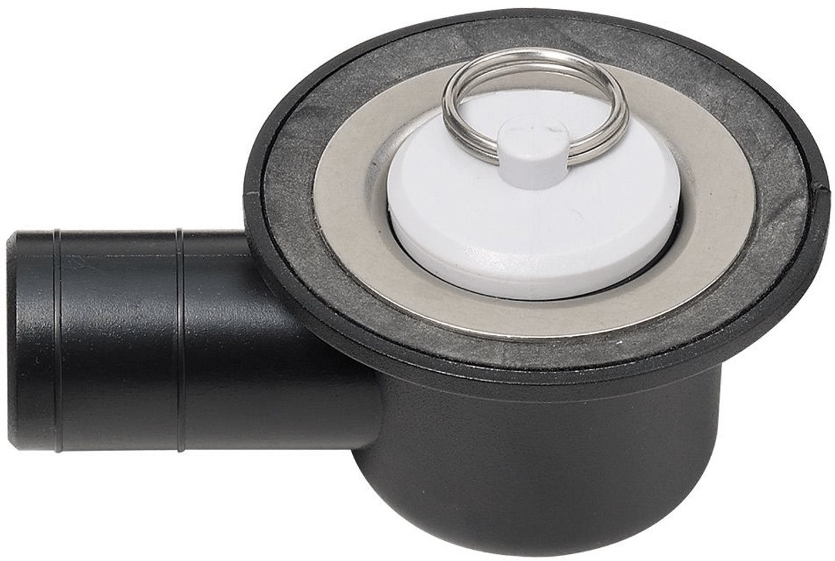 Reich - Haakse Afvoerplug - Afvoer - Sifon - Kunststof - Zwart - Ø 39 mm