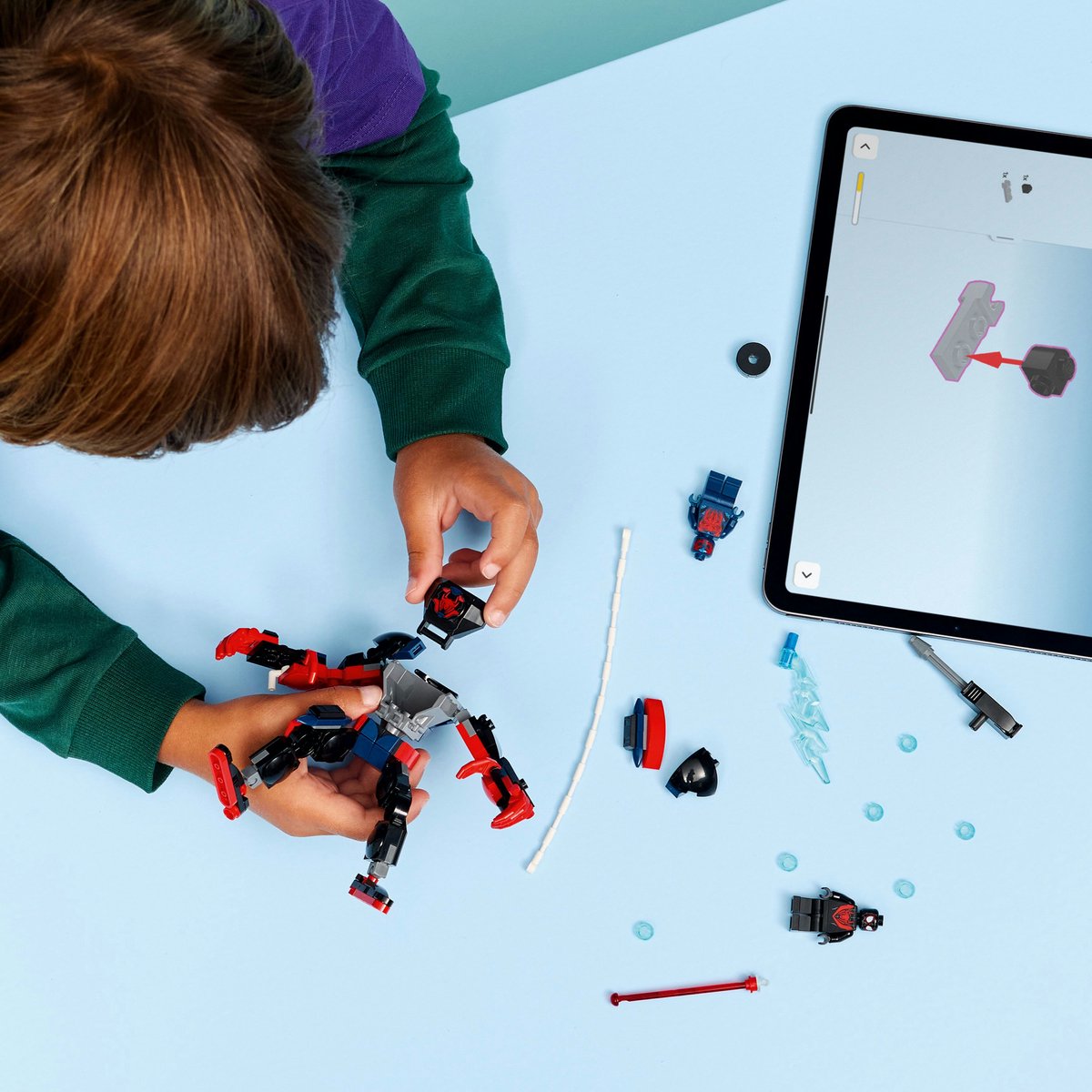 LEGO Marvel Miles Morales Mecha vs. Spider-Man 2099 - Bouwpakket met Speelgoed voor Kinderen - 76337 – foto 5